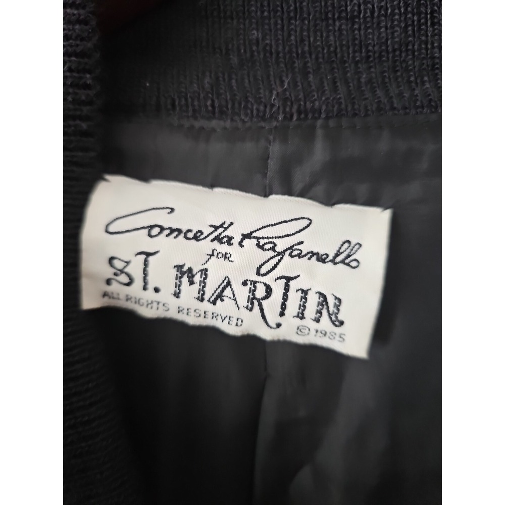CONCETTA Rafanello ST. MARTIN Snap Button Painted Embellished Jacket 50" Chest - Picture 8 of 9